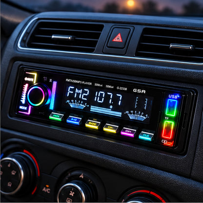 Autoradio MP3 Bluetooth avec Éclairage RGB USB et Télécommande G-2233B - راديو سيارة بلوتوث بإضاءة وجهاز تحكم عن بعد