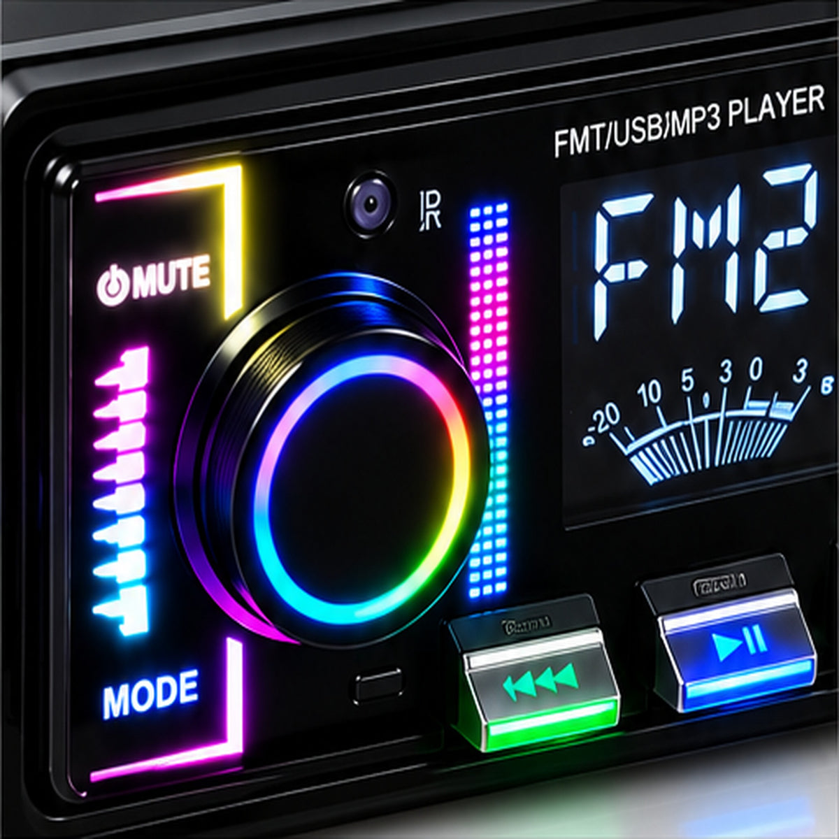 Autoradio MP3 Bluetooth avec Éclairage RGB USB et Télécommande G-2233B - راديو سيارة بلوتوث بإضاءة وجهاز تحكم عن بعد
