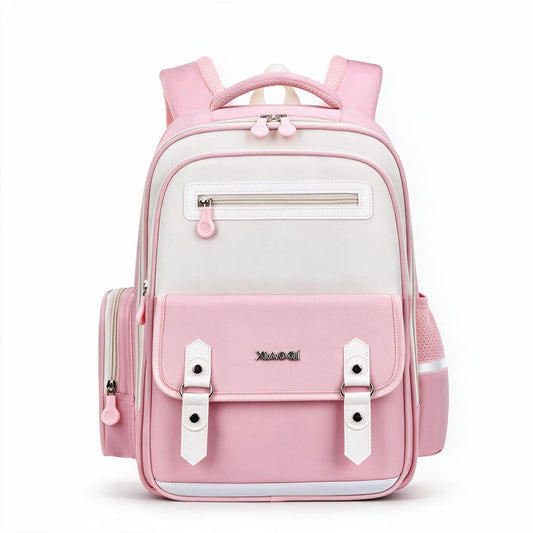 Sac à Dos Scolaire Style Kawaii Grand Volume Tissu Imperméable ROSE SACKDS08RS - حقيبة مدرسية بتصميم كاوايي