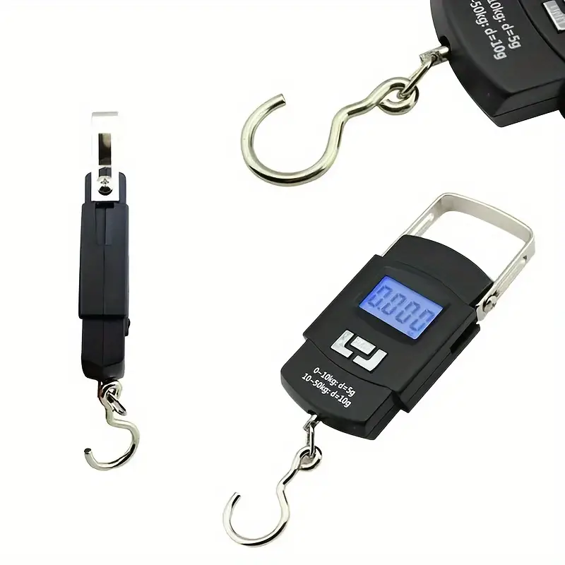 Balance à bagages numérique portable avec écran LCD 50KG/10G WH-A08 - تنزوت