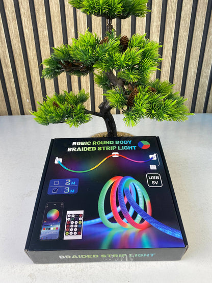 Bande LED RGB tube 360° numérique 3M 16mm USB 5V App Control - شريط إضاءة ملونة بطول 3 متر