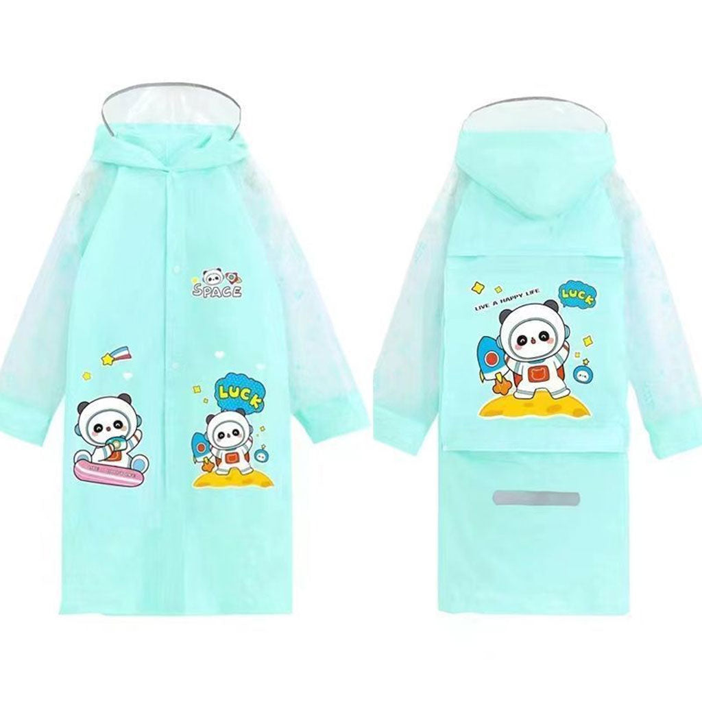 Cape Poncho Pluie Enfant Impermeable Anti Pluie - Vert ( 9-16 ans )