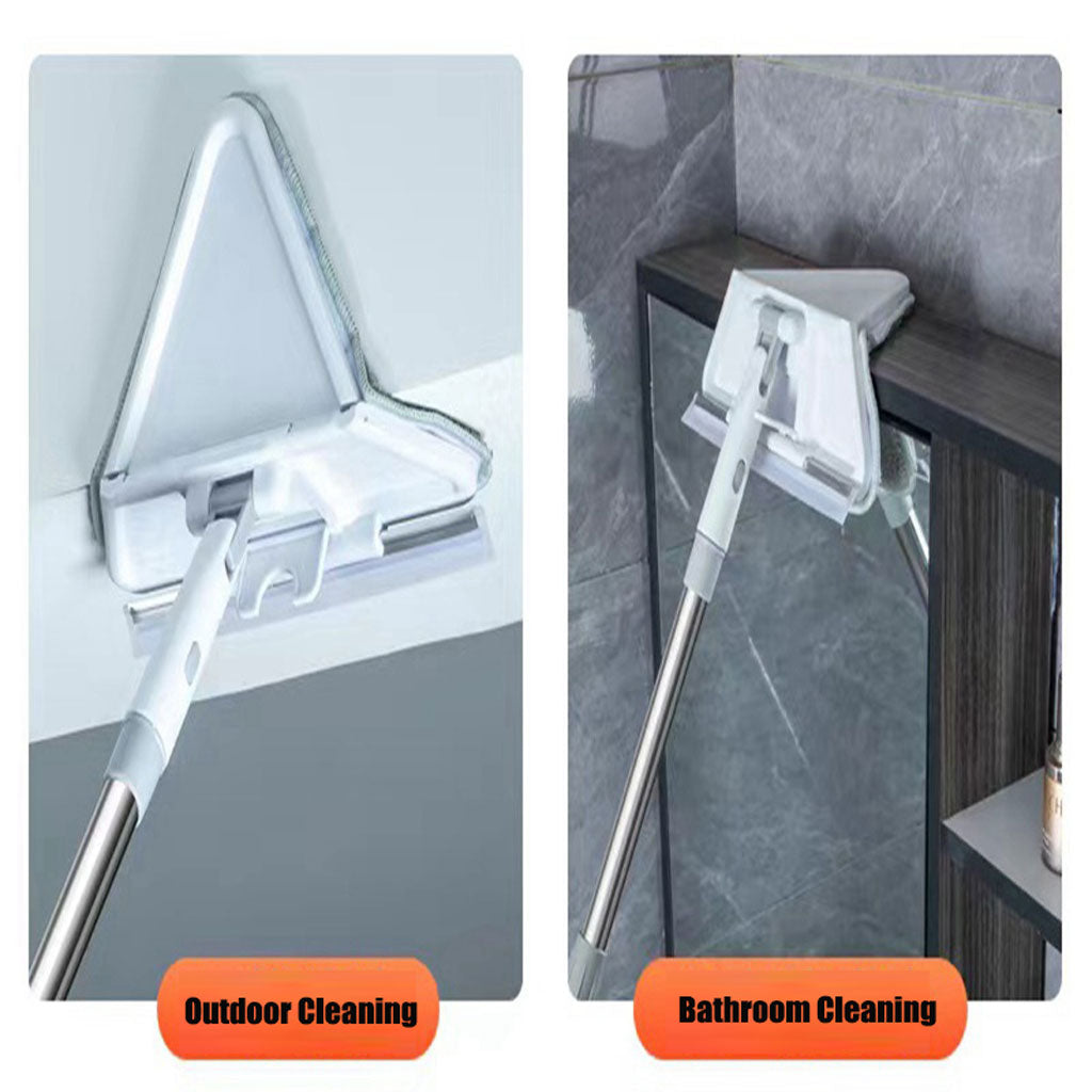 Vadrouille de Nettoyage avec Manche Long Pliable à 180° avec Grattoir – ممسحة من ميكروفيبر للتنظيف في أصعب المناطق