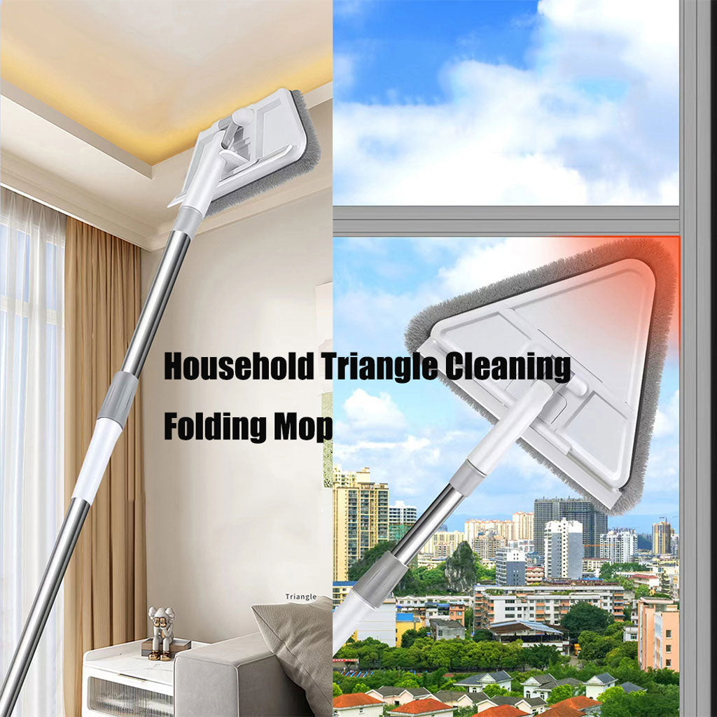 Vadrouille de Nettoyage avec Manche Long Pliable à 180° avec Grattoir – ممسحة من ميكروفيبر للتنظيف في أصعب المناطق