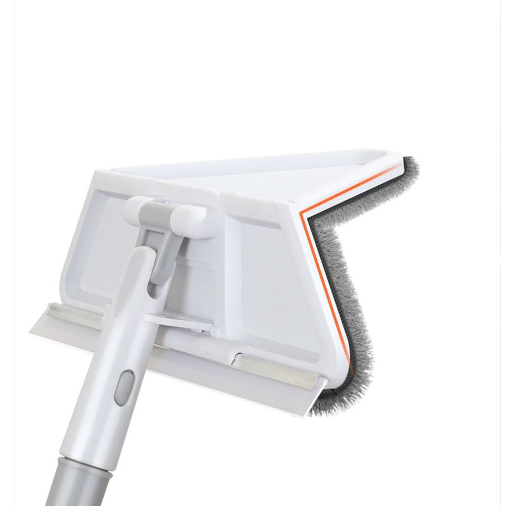 Vadrouille de Nettoyage avec Manche Long Pliable à 180° avec Grattoir – ممسحة من ميكروفيبر للتنظيف في أصعب المناطق