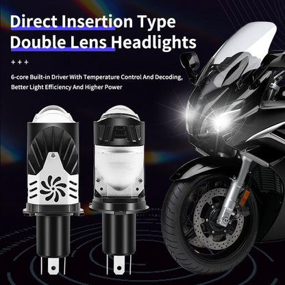 Ampoules de Phare LED H4 à Double Projecteur 20000LM 100W G19 H4 - مصباع دراجات نارية عالي السطوع