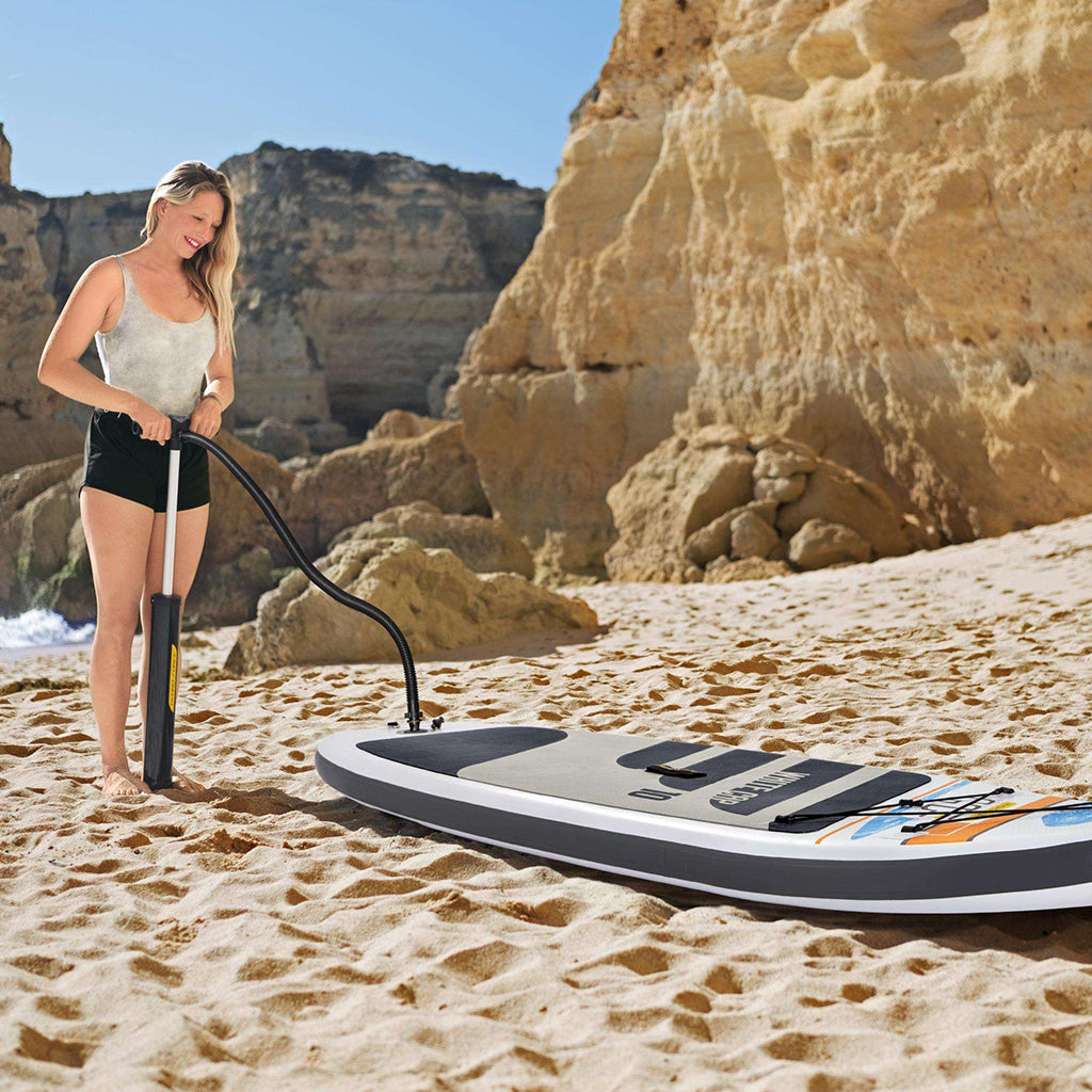 Hydro-Force White Cap Paddle gonflable Avec Pompe À Main Et Sac À Dos Bestway-65342