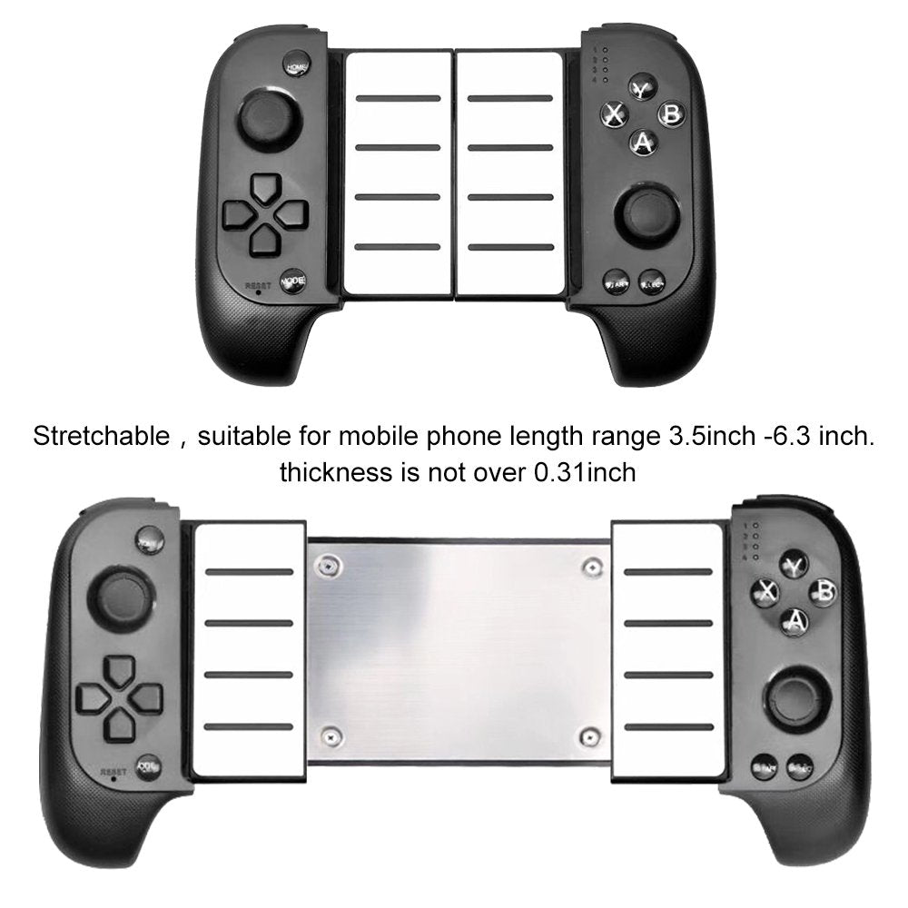 Manette de Jeu Sans Fil Bluetooth Support Télescopique (40mm), 16 Boutons et Joystick Flexible - ذراع تحكم الألعاب اللاسلكية للهواتف الذكية مع مقبض