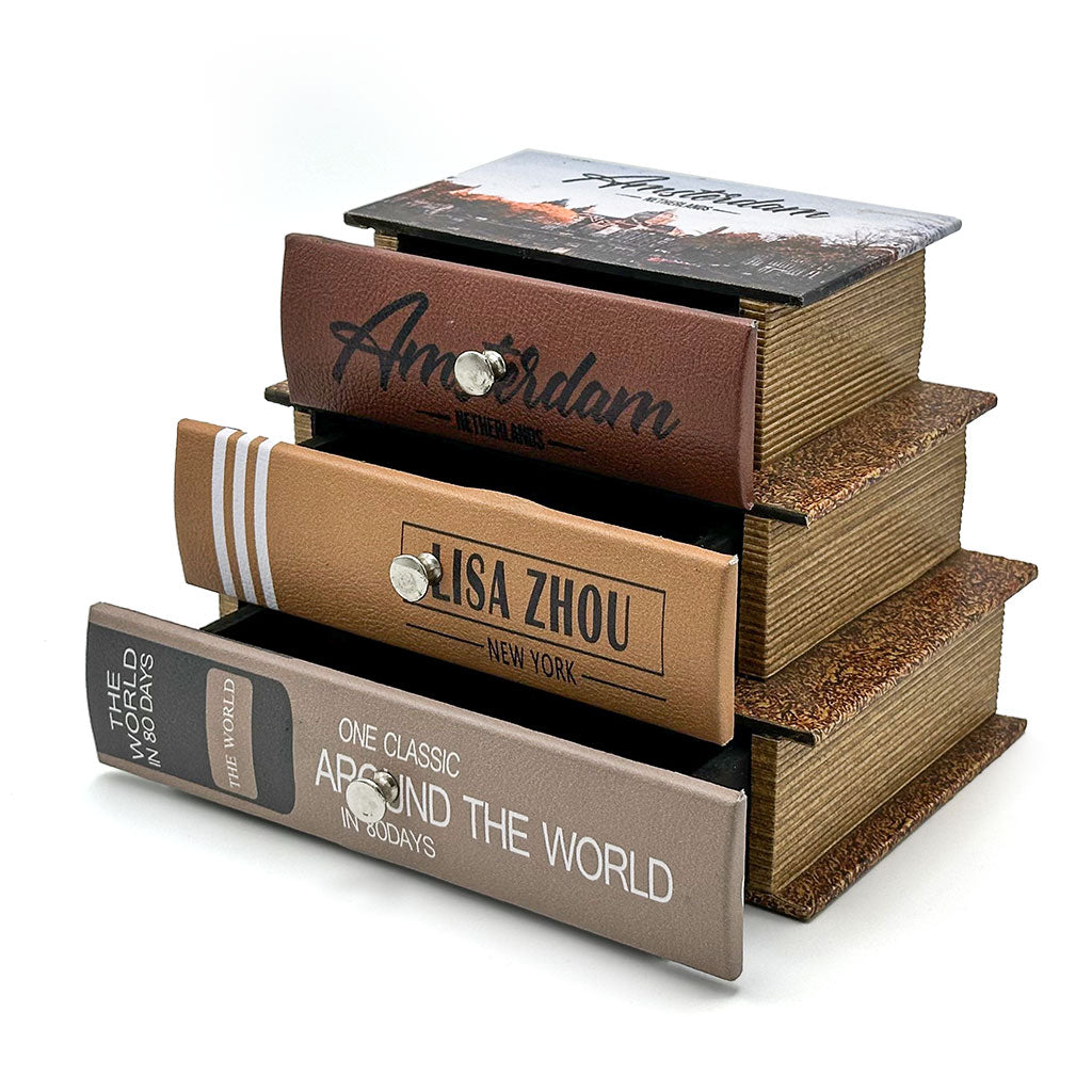 Boîte de Rangement en Forme de Livres Design Vintage – علبة ديكور على شكل كتب