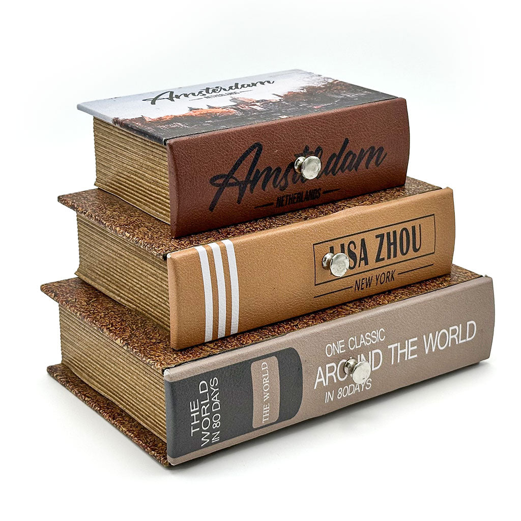 Boîte de Rangement en Forme de Livres Design Vintage – علبة ديكور على شكل كتب