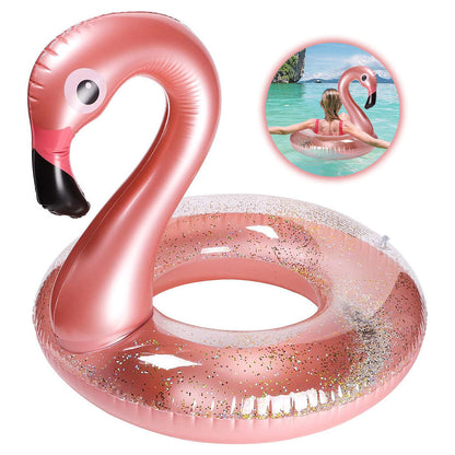 Bouée Gonflables en forme de Flamingo Rose -عوامة قابلة للنفخ فلامينجو