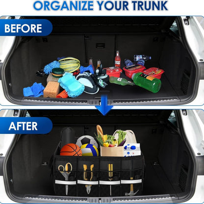 Organisateur de Coffre Pliable et Imperméable avec Multi-Compartiments – صندوق تنظيم الأغراض قابل للطي ومقاوم للماء - تنزوت