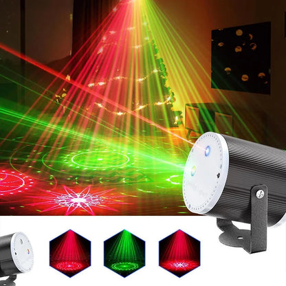 Projecteur Laser de Fête Rouge et Vert à Effets Lumineux – جهاز ليزر للحفلات بإضاءة حمراء وخضراء وتأثيرات ضوئية