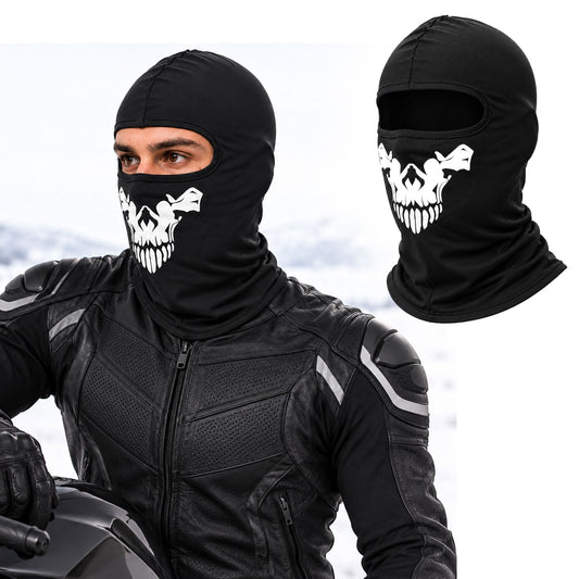 Cagoule d’Hiver Élastique avec Motif Crâne – قناع شتوي لسائقي الدراجات