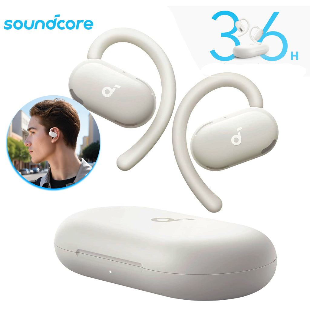 Écouteurs Open-Ear soundcore by Anker V20i Crochets Ajustables Autonomie 36H et Lumières LED - سماعات أنكر اللاسلكية ذات التصميم المفتوح والخطاف