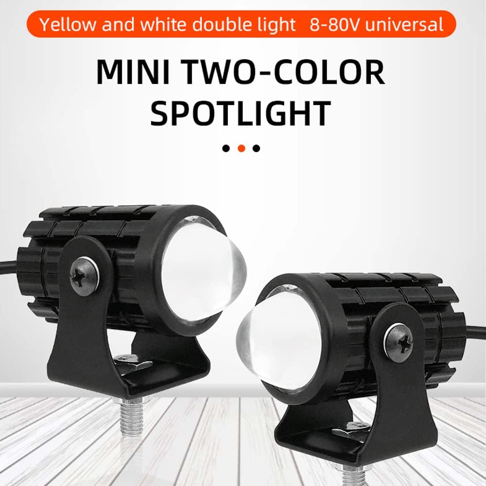 Projecteur LED Ultra Puissant Pour Moto et Véhicule Étanche IP67 DC 12V-80V, 3 Modes d'Éclairage - كشاف إضاءة ليد عالي القوة للمركبات والدراجات