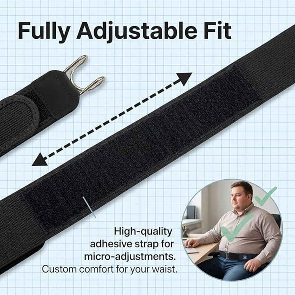 Ceinture Élastique Sans Boucle avec Crochets Métalliques - حزام سروال مطاطي بدون إبزيم بخطافات معدنية