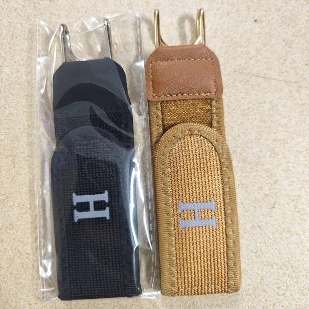 Ceinture Élastique Sans Boucle avec Crochets Métalliques - حزام سروال مطاطي بدون إبزيم بخطافات معدنية