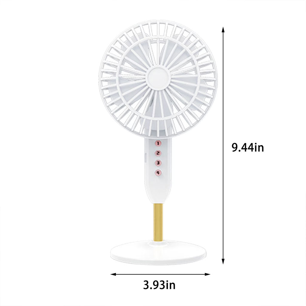 Mini Ventilateur de Bureau Portable USB - Ultra-Silencieux avec Batterie 1200mAh - مروحة المكتب اللاسلكية والمحمولة فائقة الهدوء بـ 3 سرعات