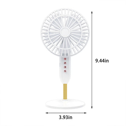 Mini Ventilateur de Bureau Portable USB - Ultra-Silencieux avec Batterie 1200mAh - مروحة المكتب اللاسلكية والمحمولة فائقة الهدوء بـ 3 سرعات