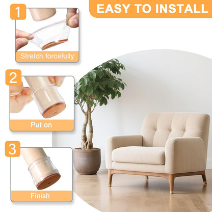 Protections de sol en silicone pour pieds de chaise pack 20pcs - طقم واقيات الأرجل للكراسي
