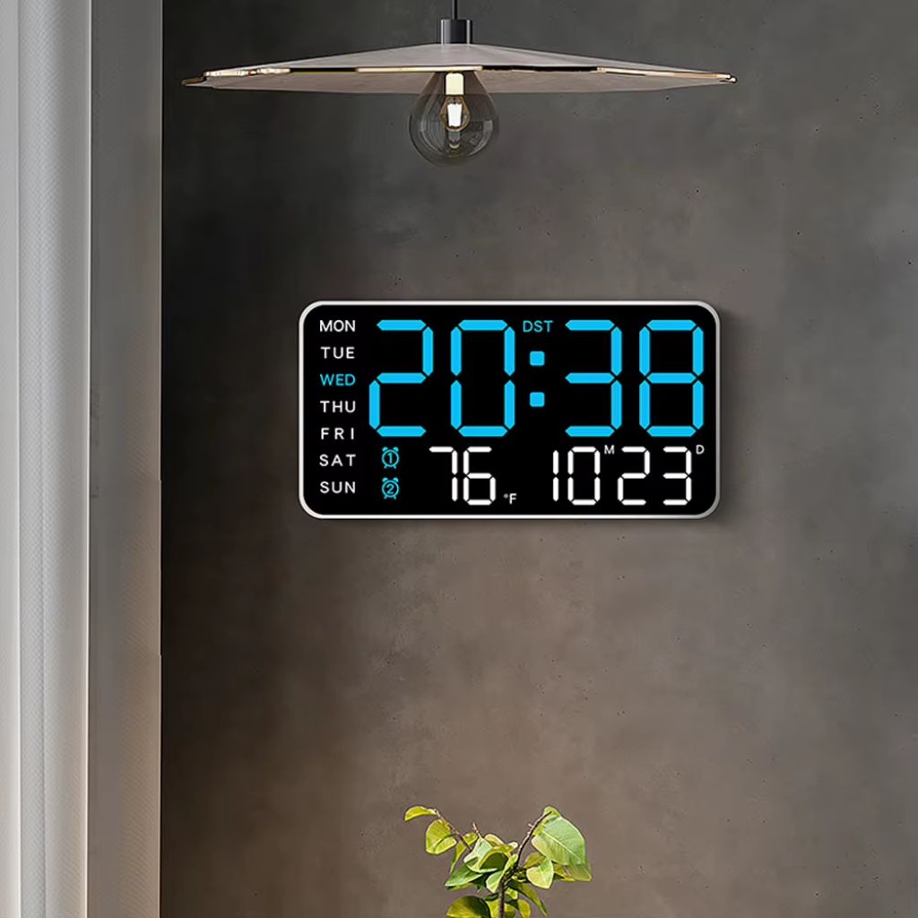 Horloge Murale et Table Numérique à Écran LED Multifunction – ساعة حائط و طاولة رقمية