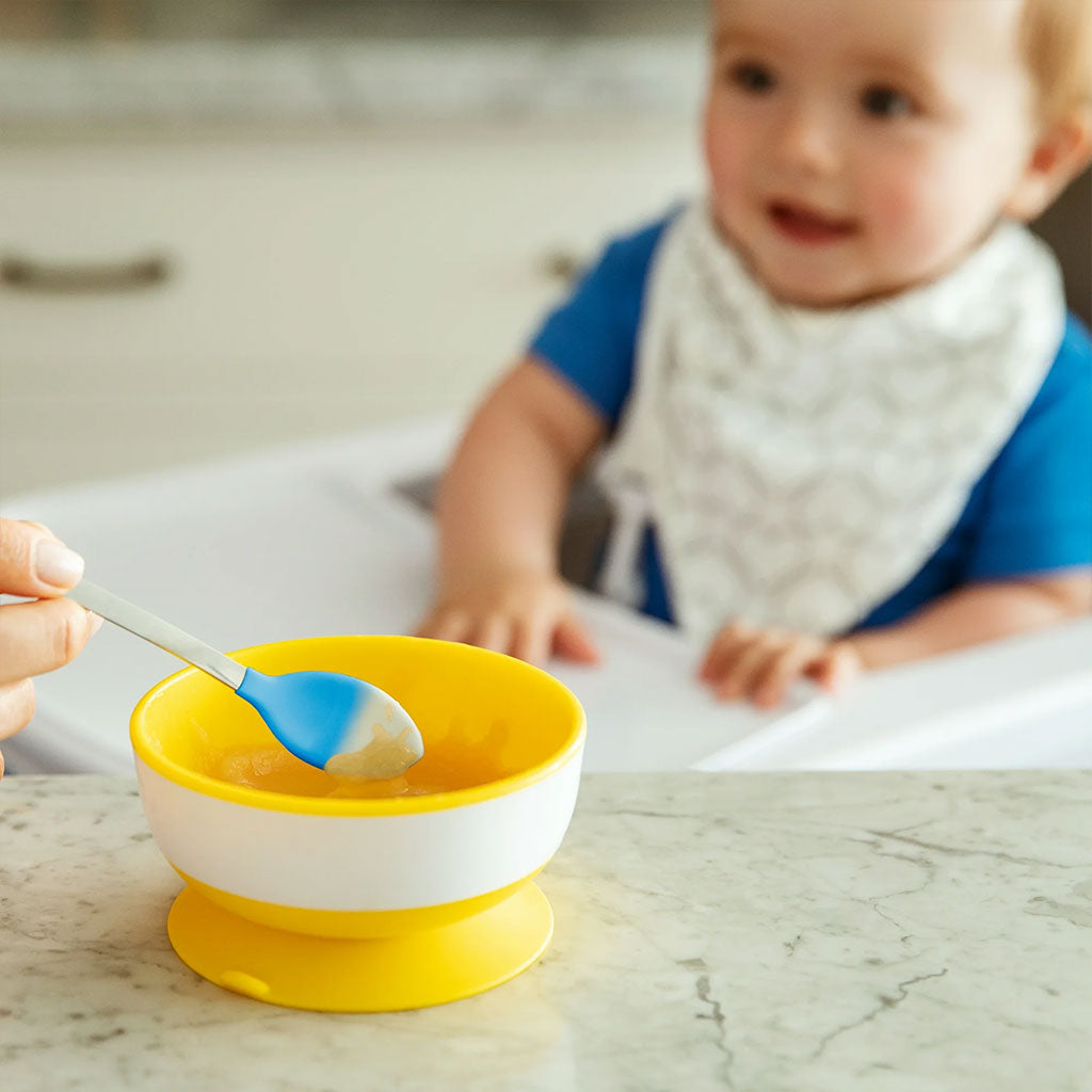Pack 4Pcs Cuillère Bébé White Hot Thermosensible – طقم ملاعق لتغذية الأطفال مستشعرة للحرارة
