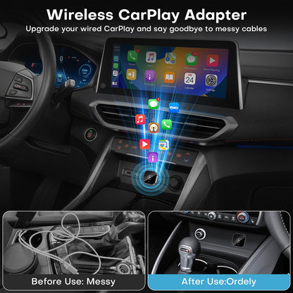 Adaptateur Sans Fil CarPlay et Android Auto pour Voitures - محول السيارة الذكي 2 في 1