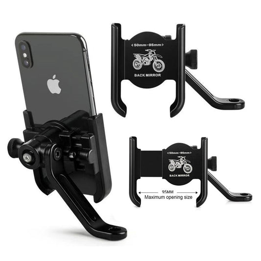 Support Téléphone Vélo et Moto En Aluminium Fixation Griffe d'Aigle Ultra-Stable Orientable à 360° - حامل الهاتف المعدني والمقاوم للصدمات للدراجات