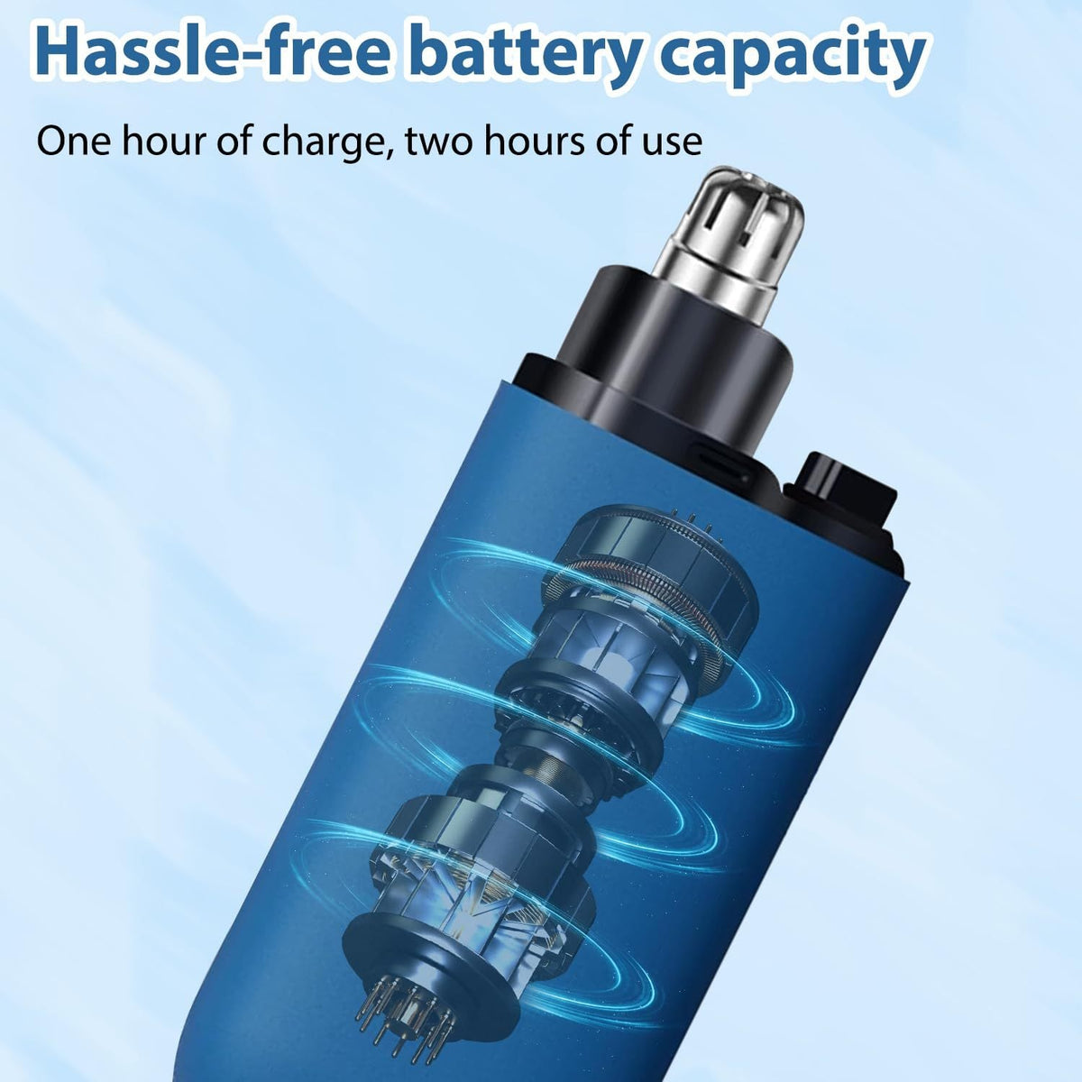 Tondeuse Électrique Portable et Rechargeable pour Poils du Nez et des Oreilles - أداة إزالة شعر الأذن والأنف للرجال