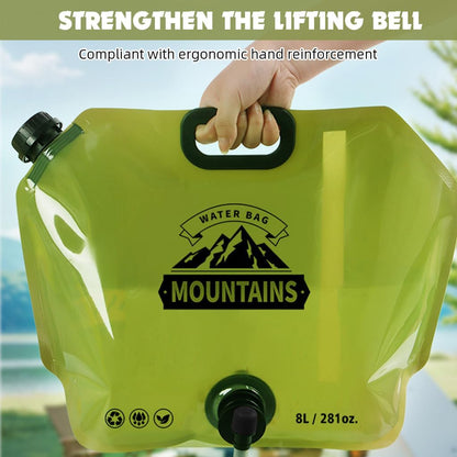 Réservoir d'Eau Pliable 8L Portable pour Camping et Randonnée - خزان مياه قابل للطي سعة 8 لتر للرحلات والخرجات