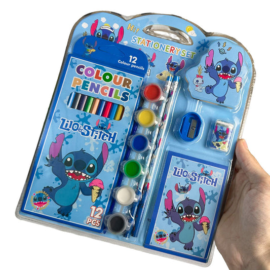 Kit de Coloriage pour Enfants Lilo et Stitch - طقم أدوات مدرسية ورسم للأطفال