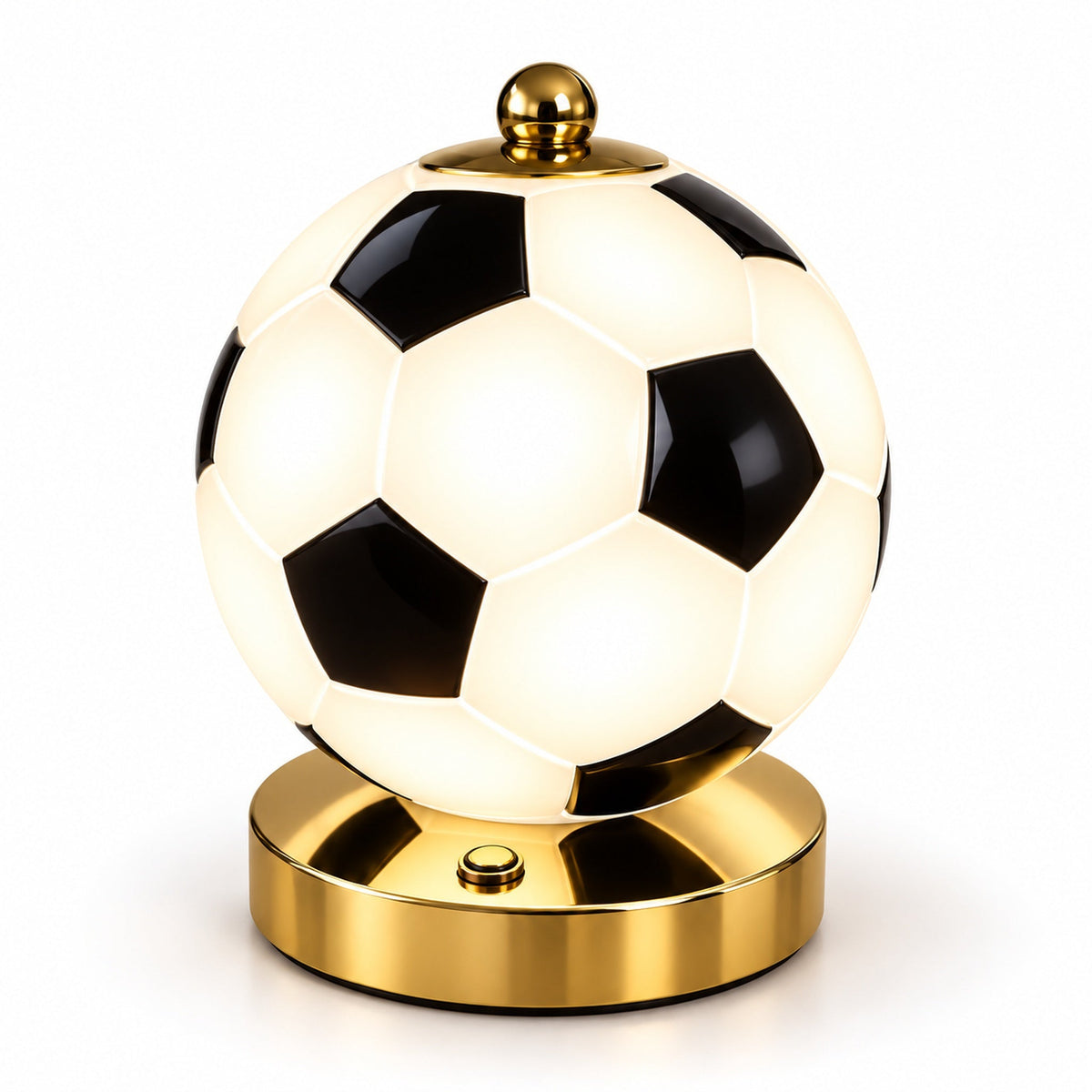 Lampe Ballon de Football LED – مجسم كرة القدم الذهبي للزينة والهدايا
