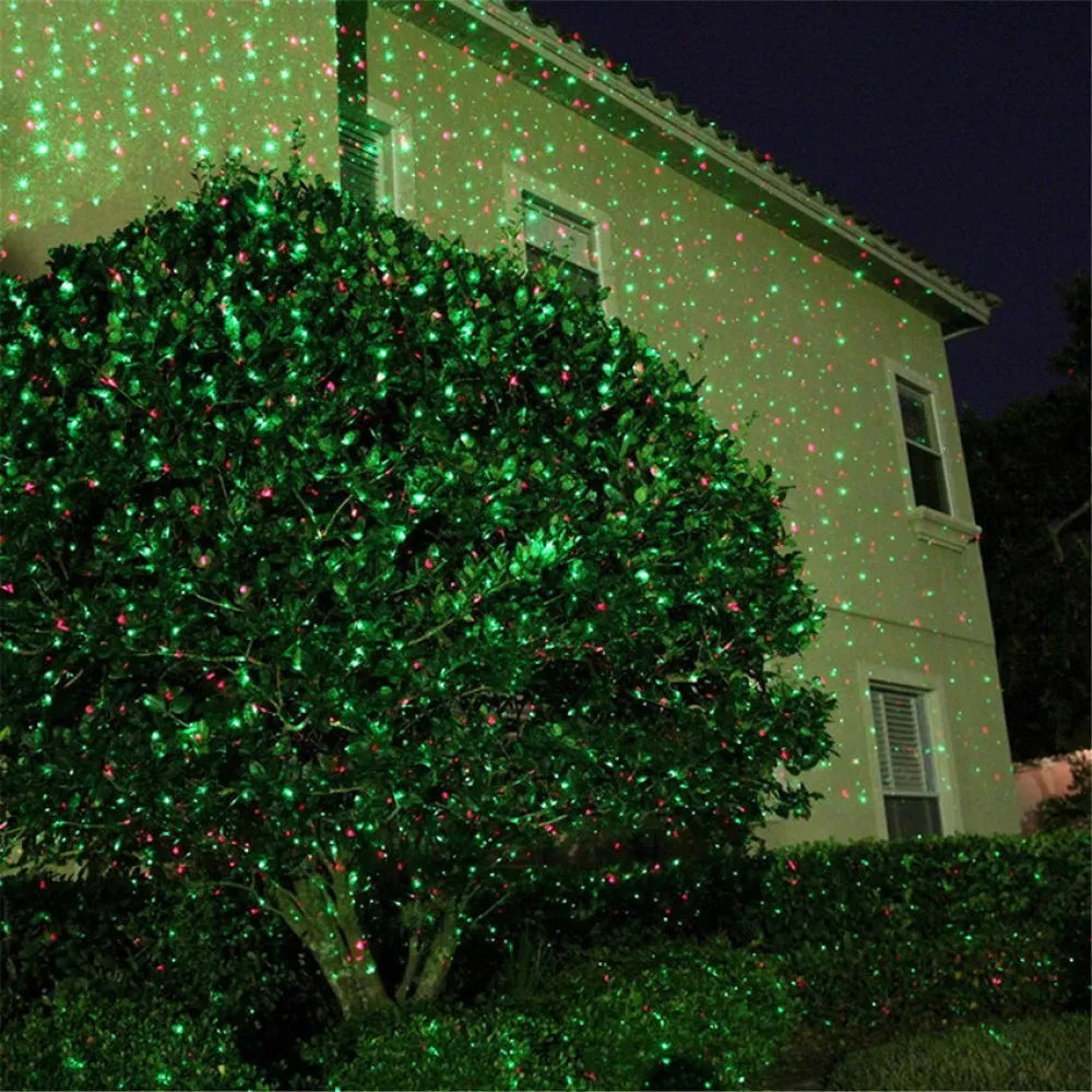 Projecteur Laser Décoratif Extérieur et Intérieur Éclairage Festif - جهاز عرض ليزر ديكور منزلي وللحدائق للاحتفالات