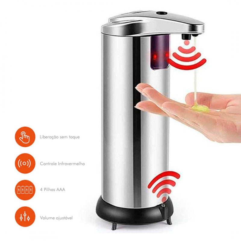 Distributeur automatique de savon liquide avec capteur infrarouge intelligent 250 ML