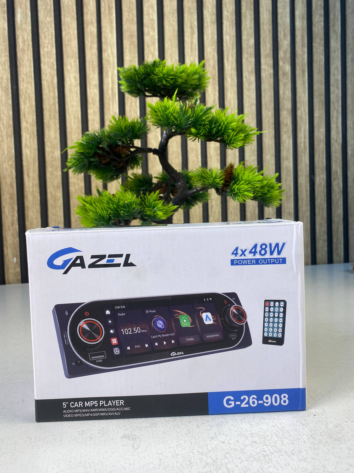 Autoradio 1Din Écran Tactile 5" IPS - Apple CarPlay et Android Auto Sans Fil Charge Rapide Type-C - راديو سيارة ذكي بشاشة لمس 5 بوصة تدعم و لاسلكيًا