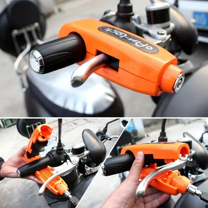Verrou de Sécurité Antivol pour Guidon et Poignée de Moto et Scooter - قفل حماية مضاد للسرقة لمقود وخانق الدراجات النارية والسكوتر