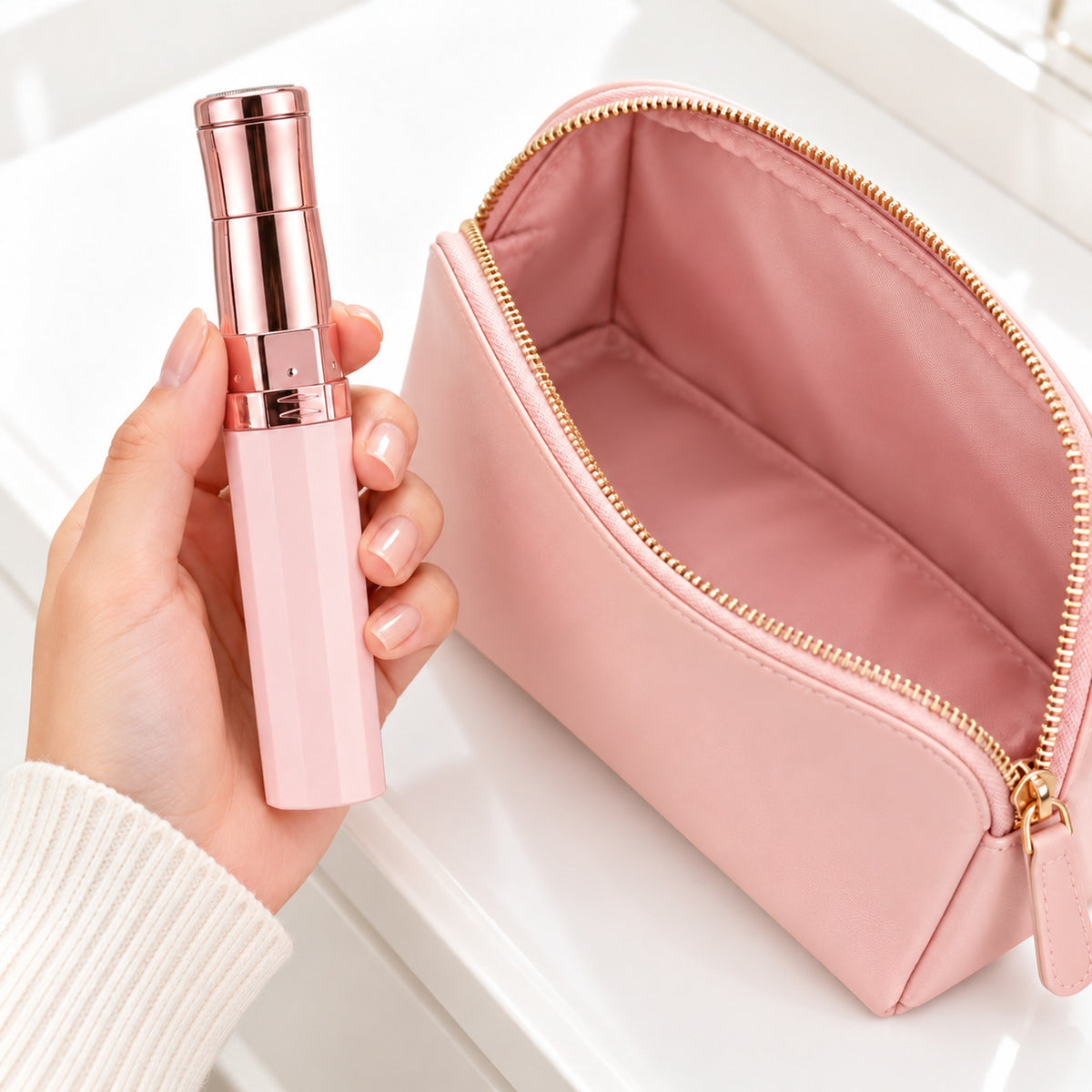 Épilateur Féminin 5 en 1 Rechargeable USB Boxili – جهاز إزالة الشعر النسائي 5 في 1 قابل للشحن مع 5 رؤوس متعددة الاستعمالات