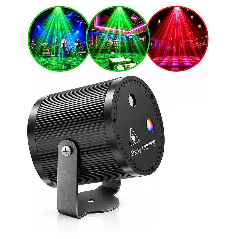 Projecteur Laser de Fête Rouge et Vert à Effets Lumineux – جهاز ليزر للحفلات بإضاءة حمراء وخضراء وتأثيرات ضوئية
