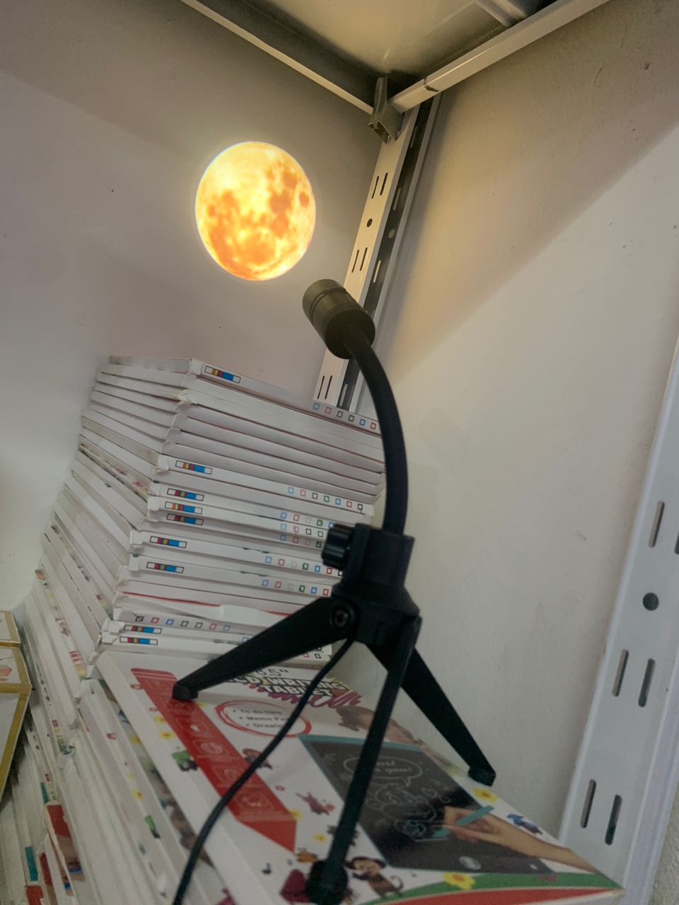 Lampe de lune projecteur veilleuse 360° lumière de projection de lune éclairage de charge USB