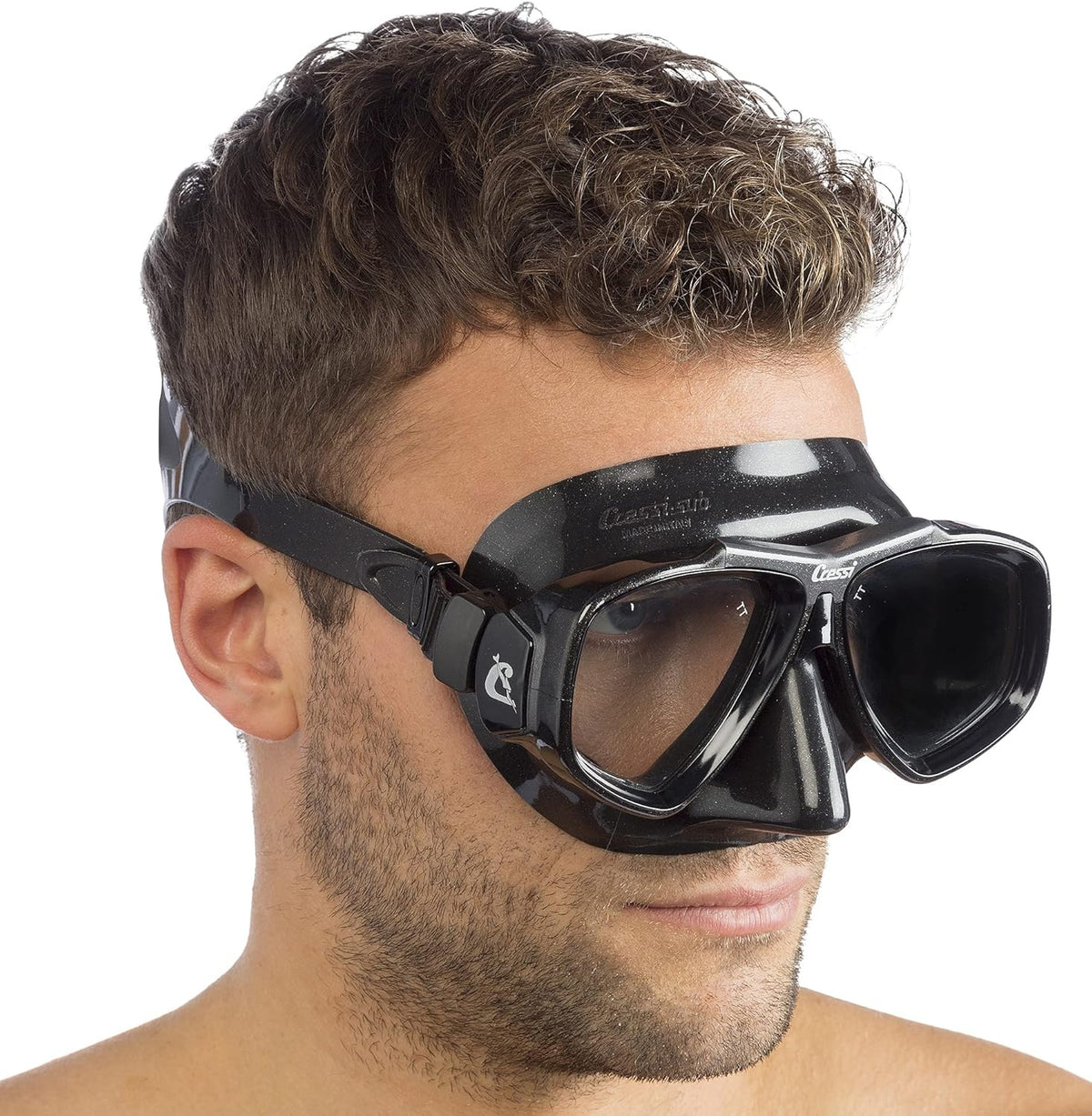 Kit de Snorkeling Masque en Verre Trempé Anti-Fuite et Tuba Flexible Grand Diamètre - طقم قناع الغوص أنبوب تنفس مرن