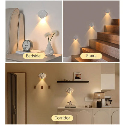 Applique murale rechargeable USB avec détecteur de mouvement 1Pcs - مصباح منزلي لإضاءة الممرات