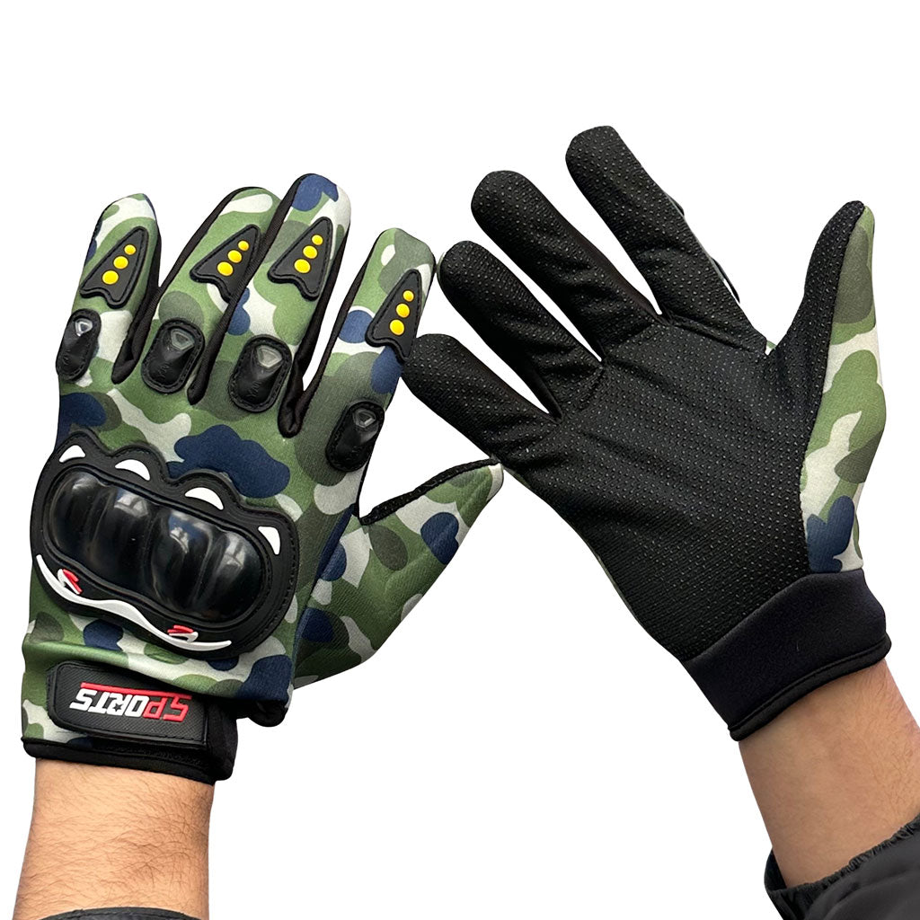 Gants de Moto Respirants Pro Biker à Doigts Longs V2 – قفازات إحترافية للدرجات النارية