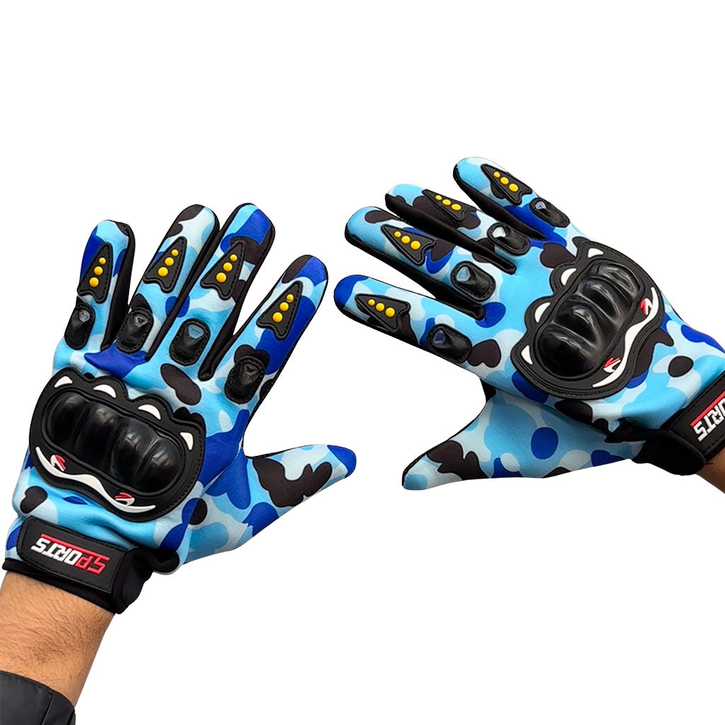 Gants de Moto Respirants Pro Biker à Doigts Longs V2 – قفازات إحترافية للدرجات النارية