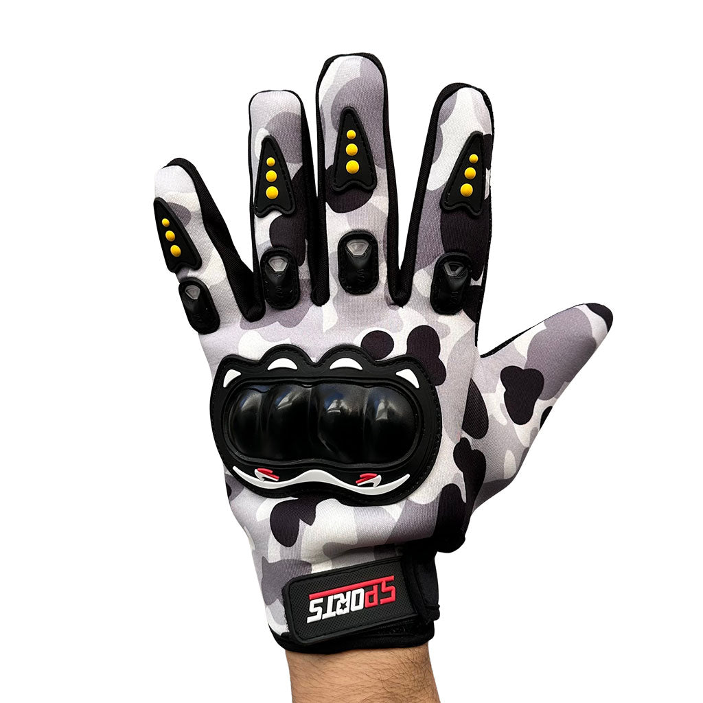 Gants de Moto Respirants Pro Biker à Doigts Longs V2 – قفازات إحترافية للدرجات النارية