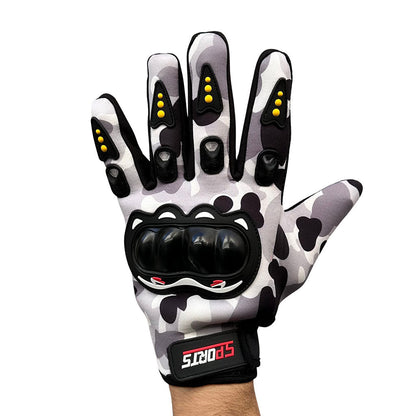 Gants de Moto Respirants Pro Biker à Doigts Longs V2 – قفازات إحترافية للدرجات النارية