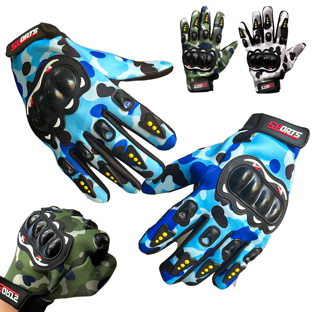 Gants de Moto Respirants Pro Biker à Doigts Longs V2 – قفازات إحترافية للدرجات النارية