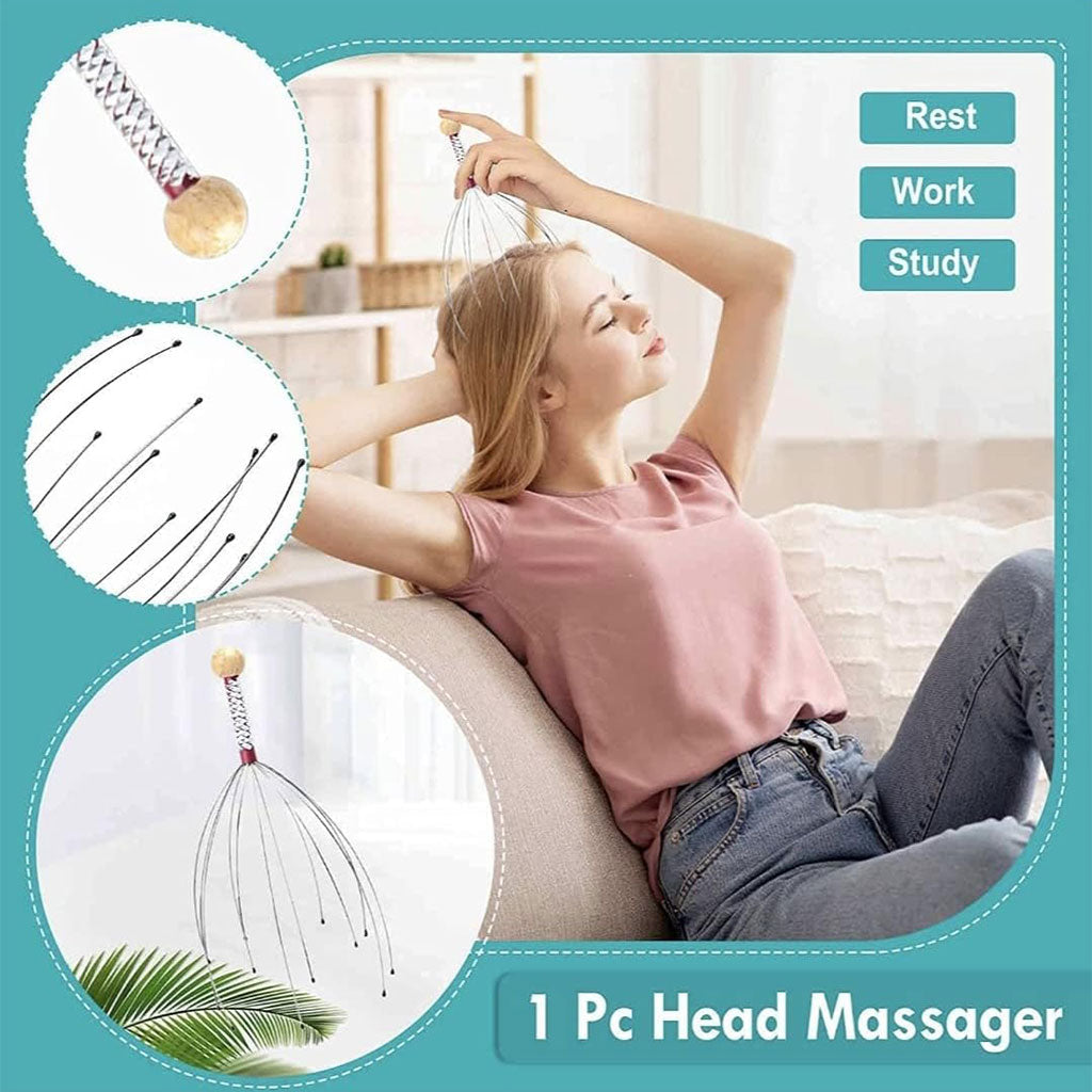 Masseur du cuir chevelu pour une relaxation profonde – أداة تدليك فروة الرأس