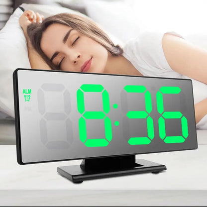 Horloge et réveil thermomètre de table électronique lumineux DS-3621L-2