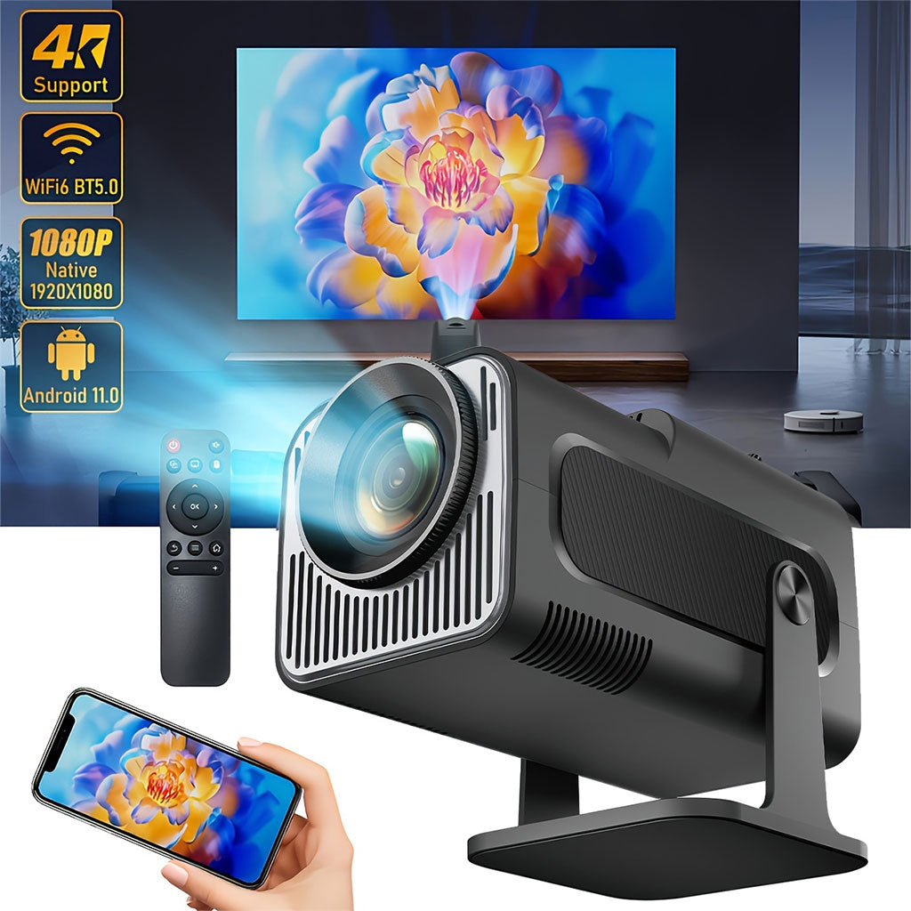 Projecteur portable Full HD HY320 Android 11 WiFi6 et Bluetooth 5.0 - جهاز عرض ذكي - تنزوت